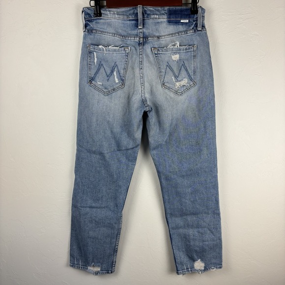 Mother The Tomcat Women's Jeans Size 27 The Confession Wash Distressed Blue - Picture 3 of 16